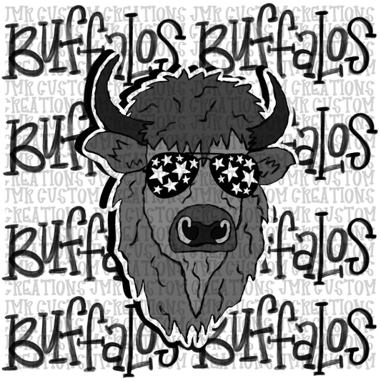 Mountain View Buffalos Hoodie: Design 3