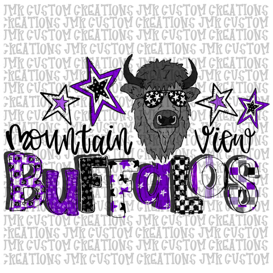 Mountain View Buffalos Hoodie: Design 5