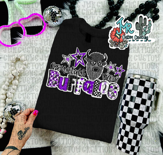 Mountain View Buffalos T-Shirt: Design 5