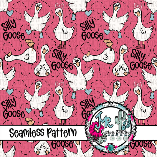 Silly Goose Seamless Pattern DIGITAL DESIGNS