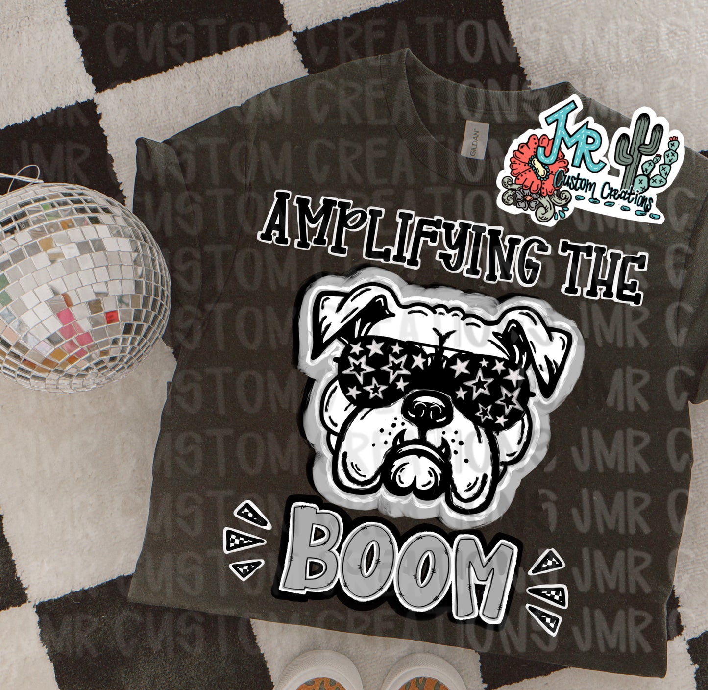 BULLDOG-Amplifying the BOOM Mascot School Spirit Digital Design