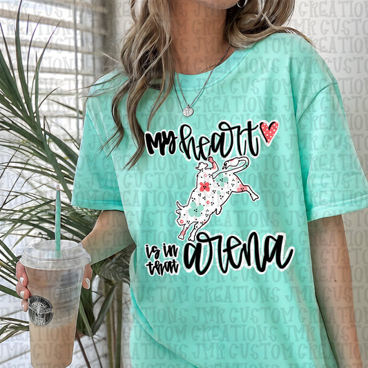 Rodeo-Heart is in that arena-Bull Riding DIGITAL Design