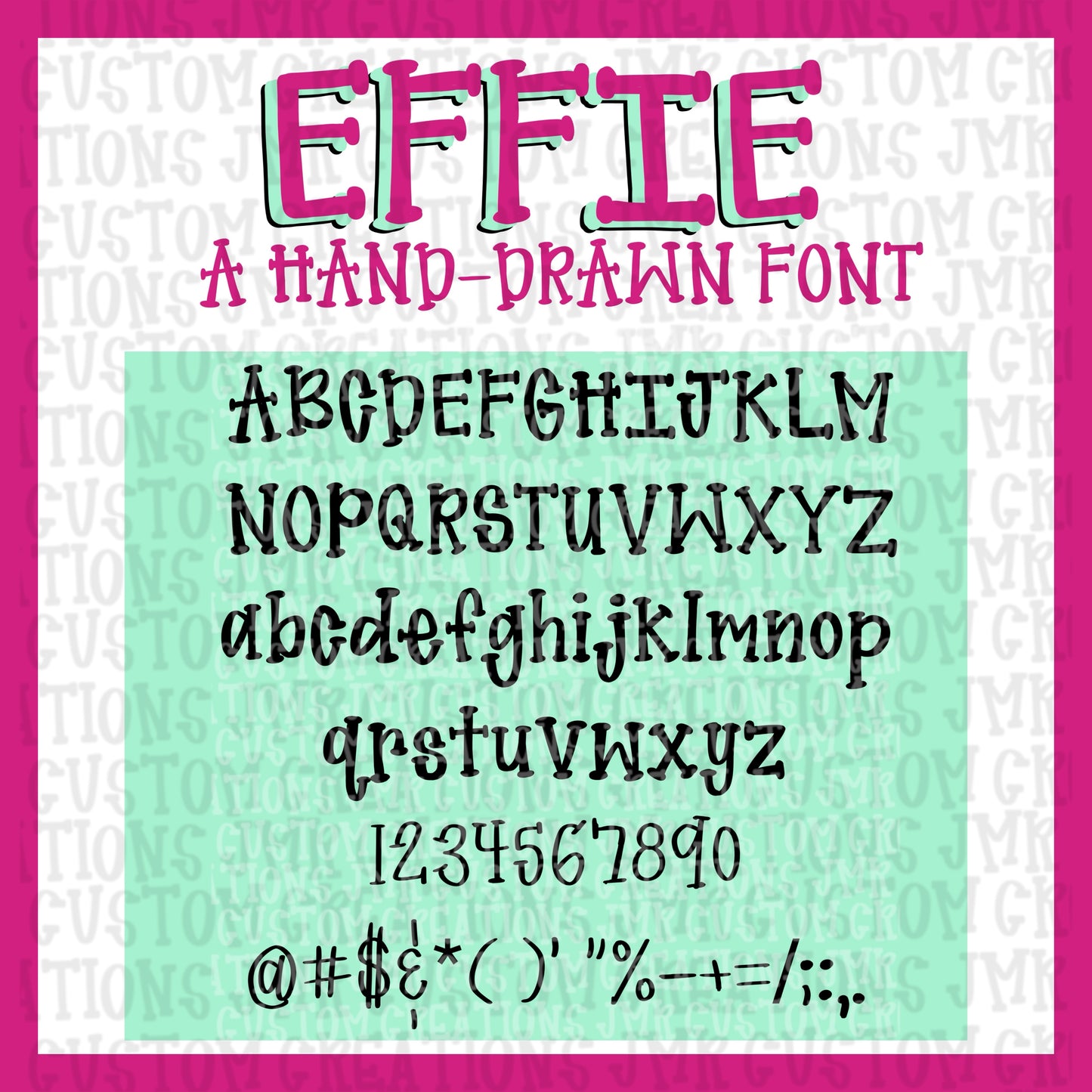 Effie-Hand-Drawn Font