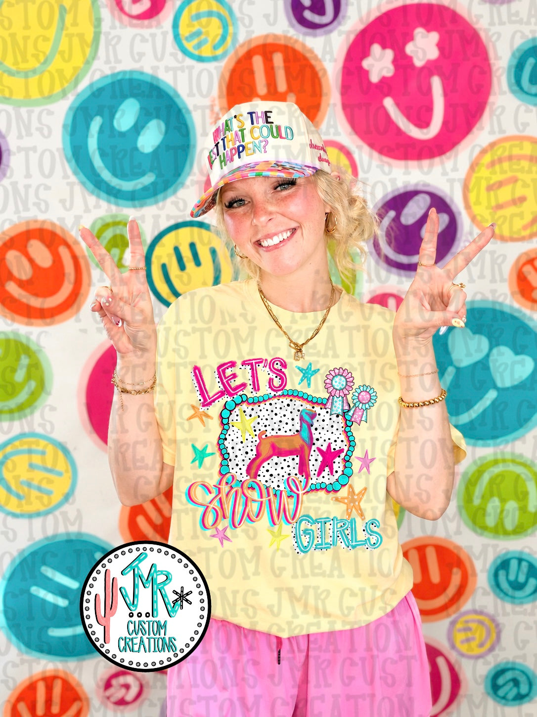 Let's Show Girl Goat PNG Digital Design