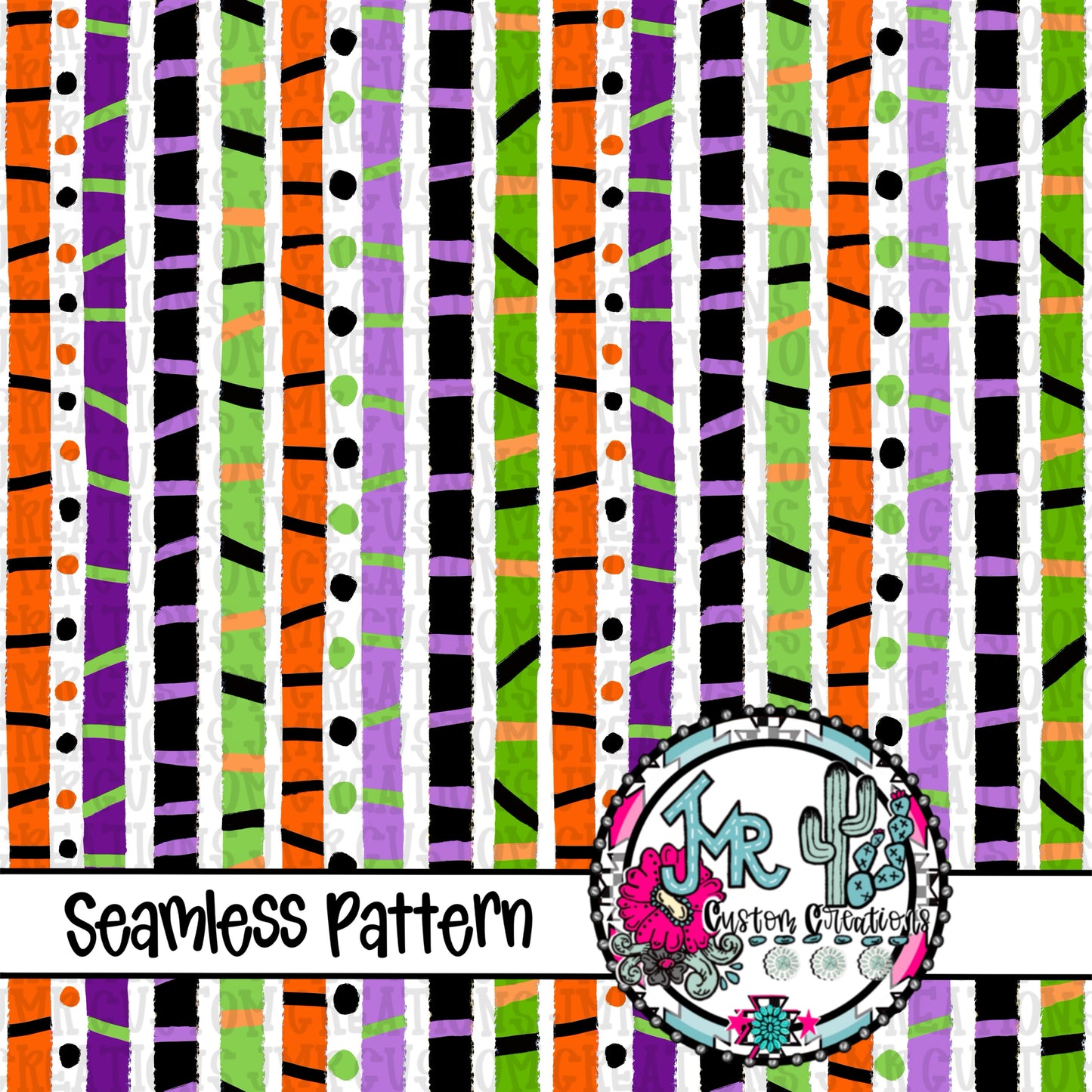 Halloween Stripes Seamless pattern