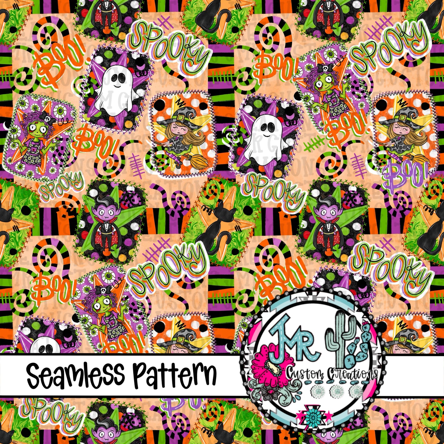 Halloween Mix Seamless Pattern