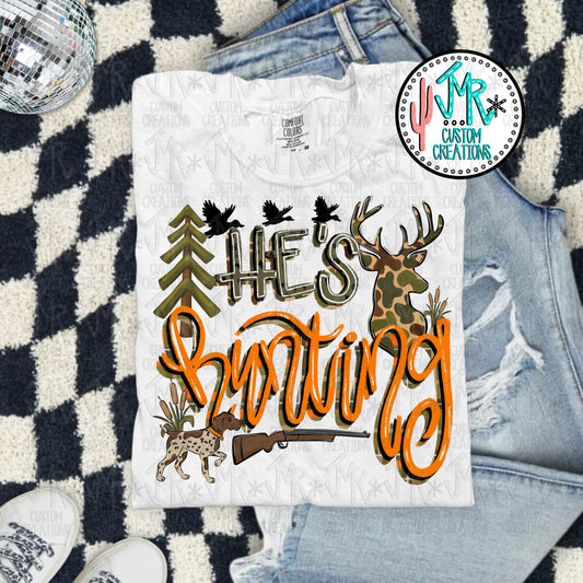 He's Hunting PNG Digital Design