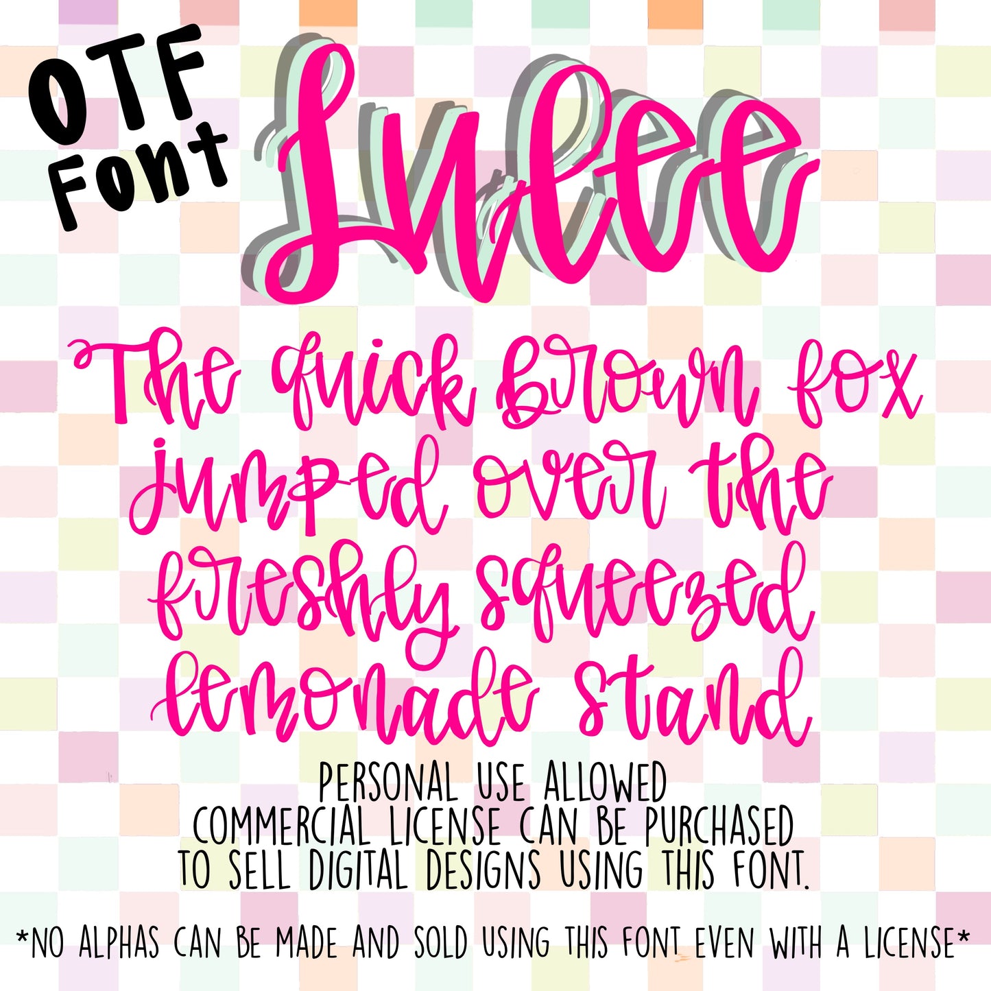 Lulee-Hand-Drawn Font