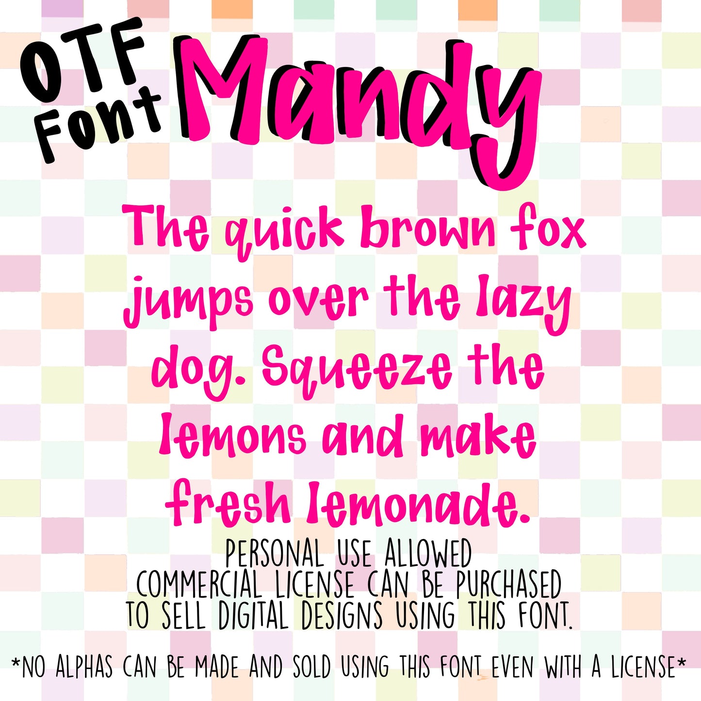 Mandy-Hand-Drawn Font