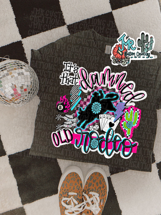 Damned Old Rodeo Western DIGITAL DESIGN - PNG