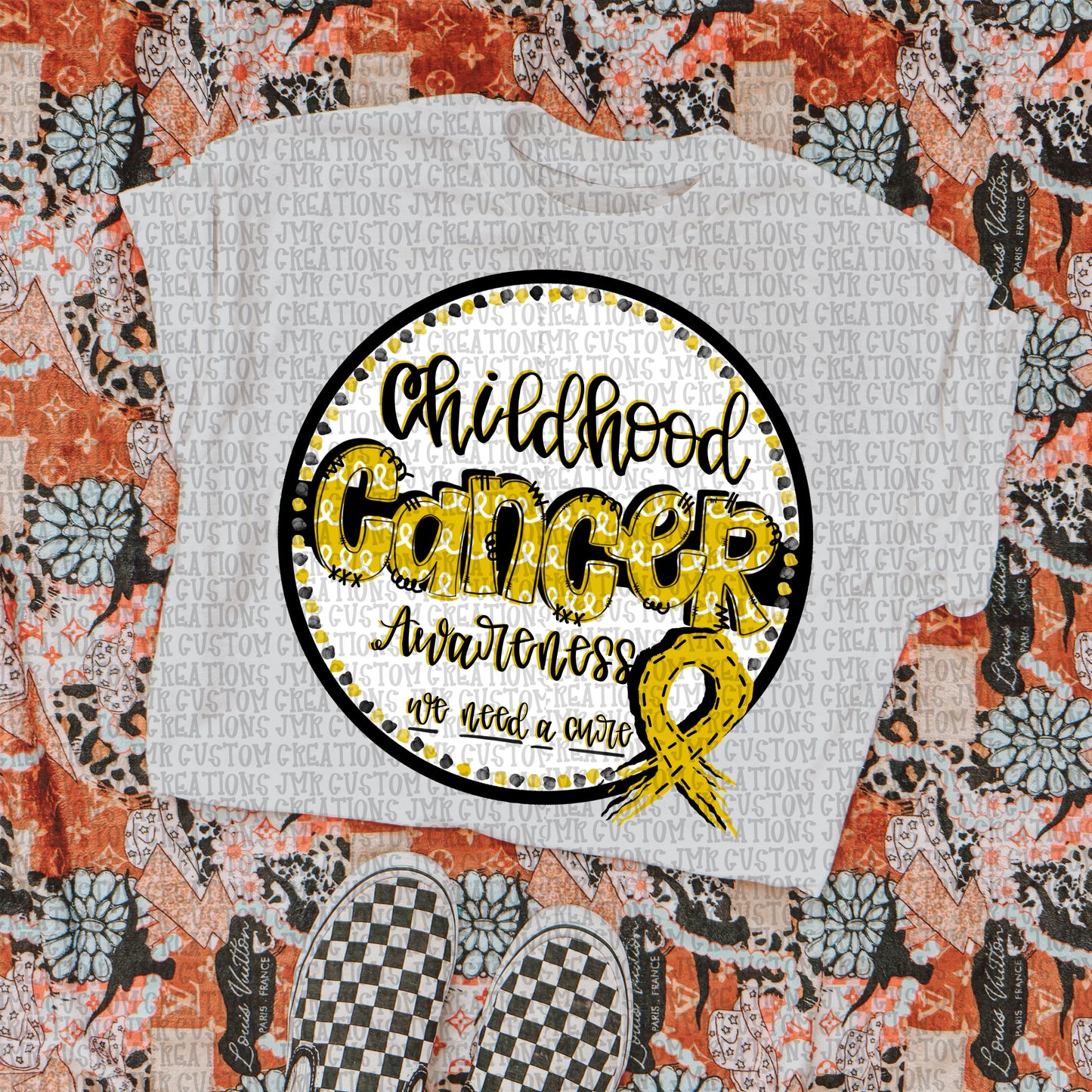 Childhood Cancer Awareness -Circle DIGITAL DESIGN
