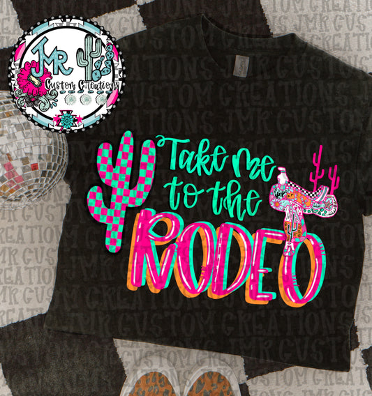 Take Me To The Rodeo Western Cactus DIGITAL DESIGN