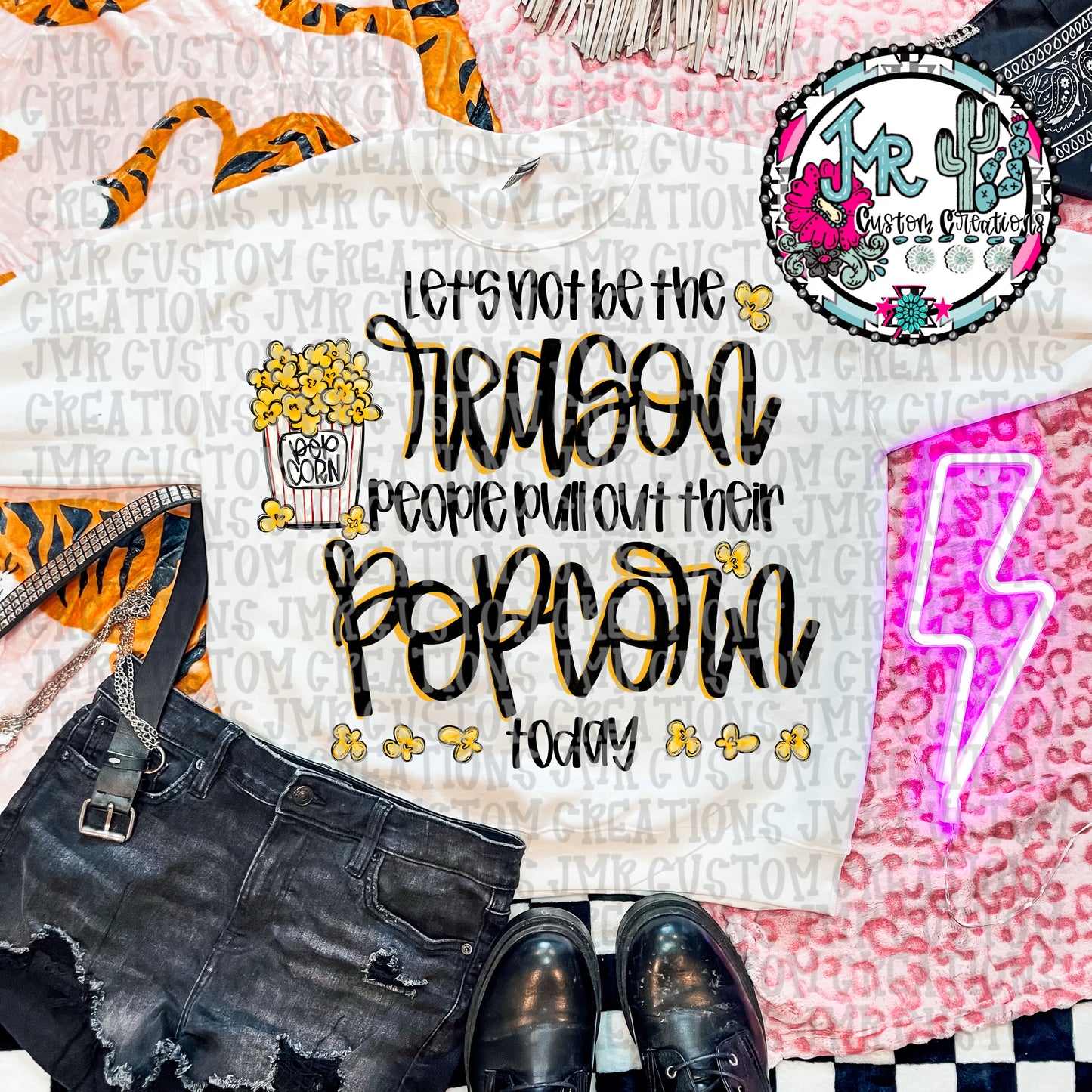 Don’t be the reason they pull their popcorn out-without a border DIGITAL Design