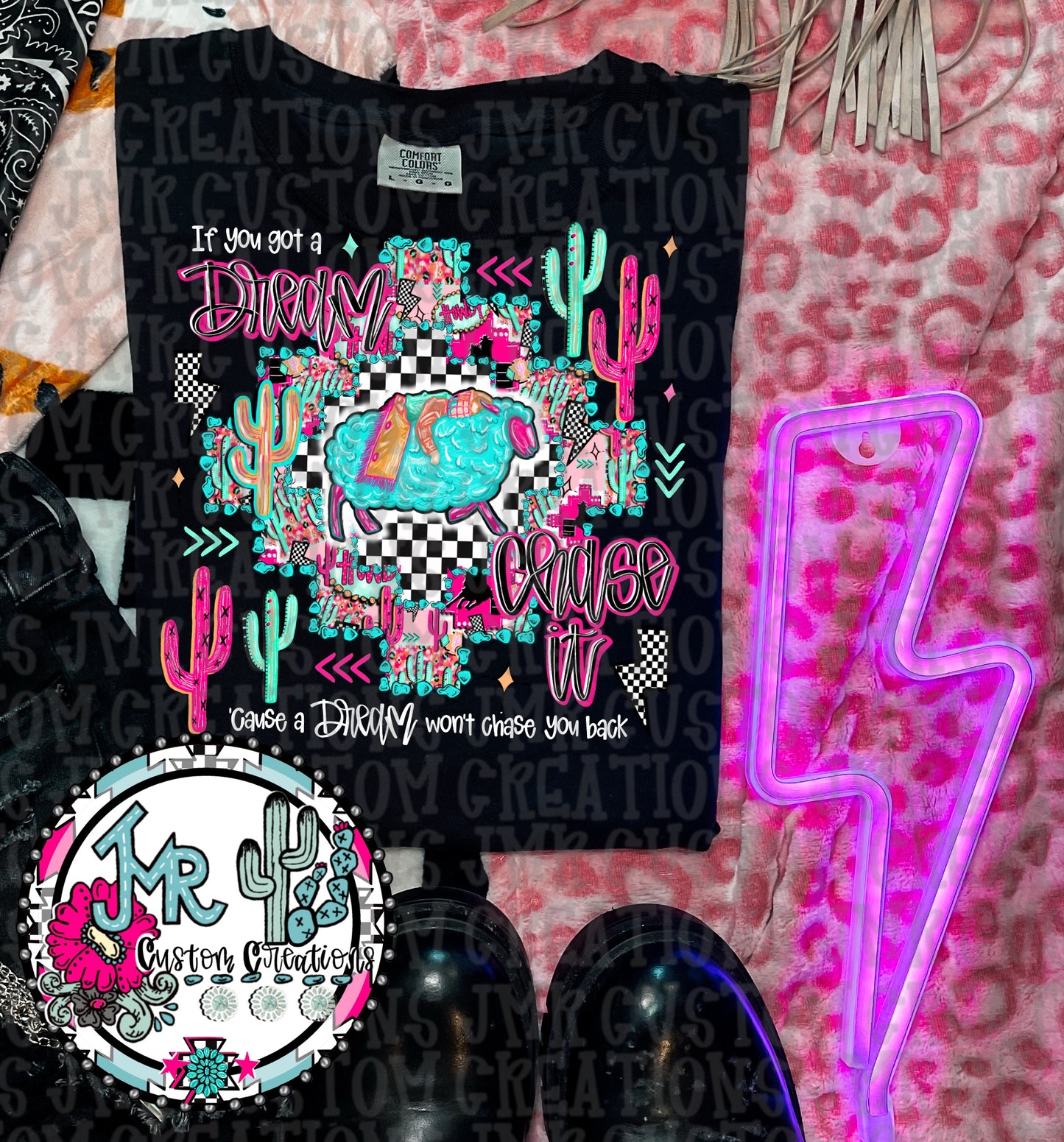 RODEO BUNDLE-If you got a dream chase it-all 11 PNG Designs with Commercial Print Release