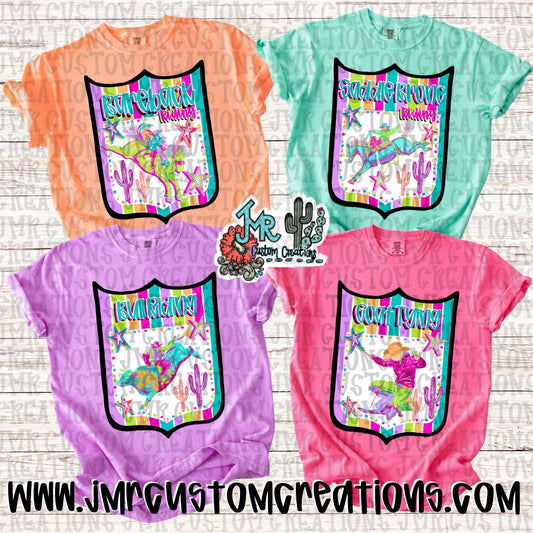 Bareback Riding Western Rodeo Back Number PNG DIGITAL DESIGN