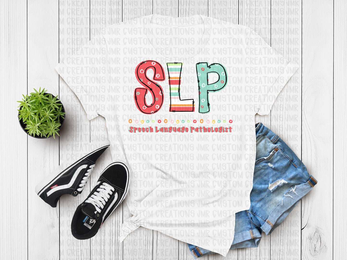 SLP Speech Language Pathologist T-Shirt - color 1