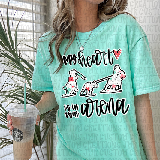 Rodeo-Heart is in that arena-Team Roping DIGITAL Design