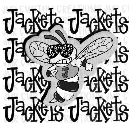 JACKETS Mascot School Spirit Digital Design