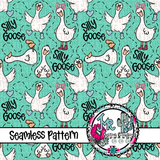 Silly Goose Seamless Pattern DIGITAL DESIGNS