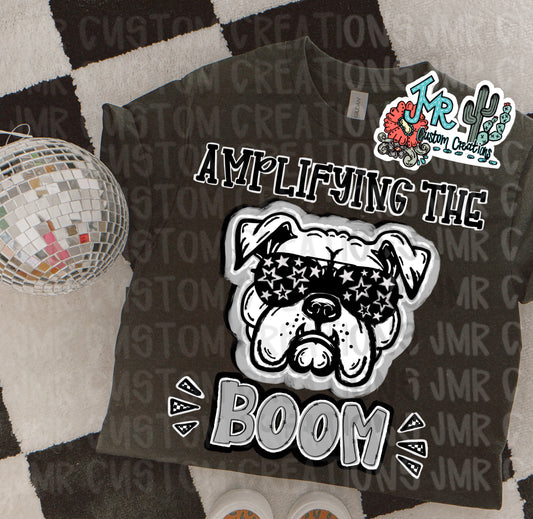BULLDOG-Amplifying the BOOM Mascot School Spirit Digital Design