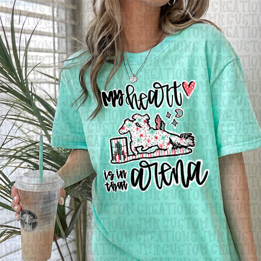 Rodeo-Heart is in that arena-Barrel Racing DIGITAL Design
