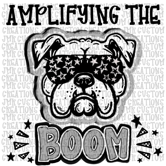 BULLDOG-Amplifying the BOOM Mascot School Spirit Digital Design