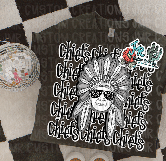 CHIEFS Mascot School Spirit Digital Design