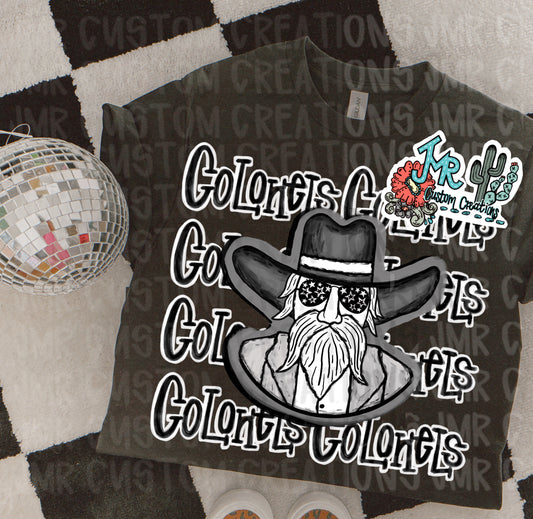 COLONELS Mascot School Spirit Digital Design