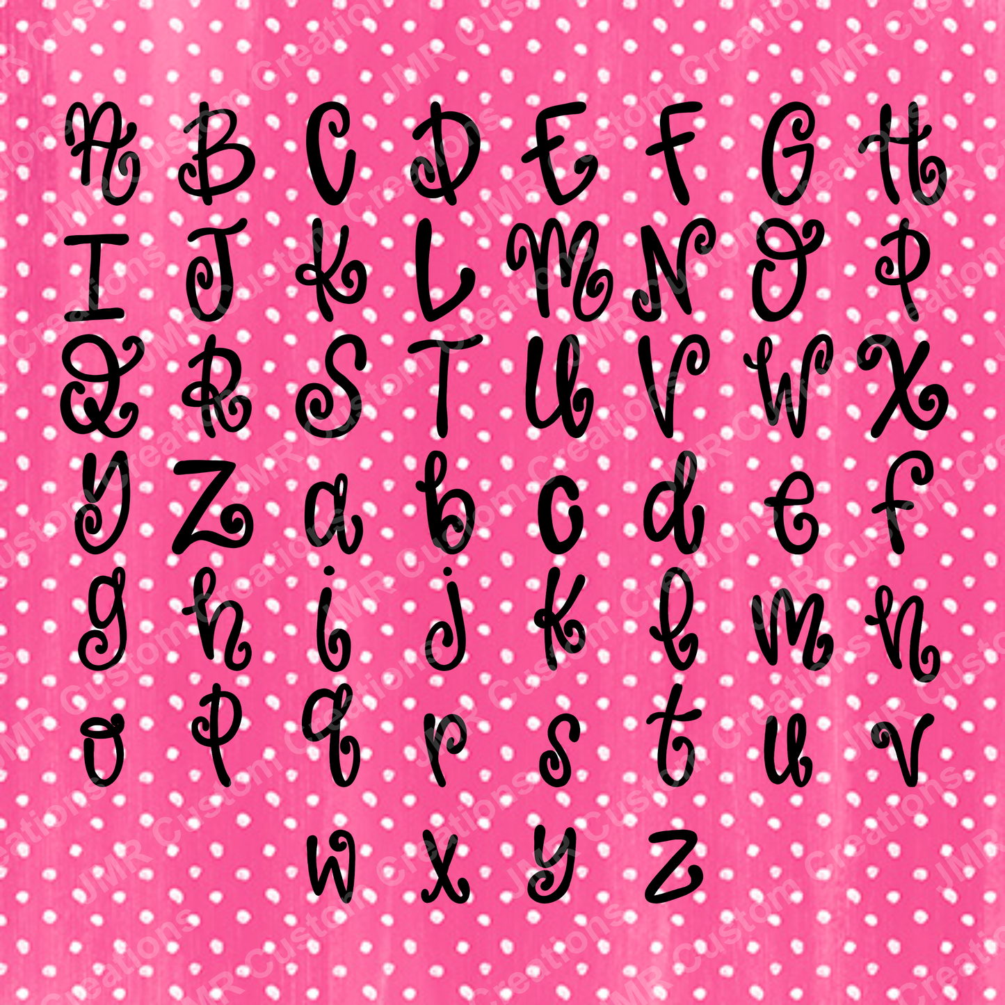 Loopsie-a hand-drawn loopy alpha set with PNG and Typeable Font!