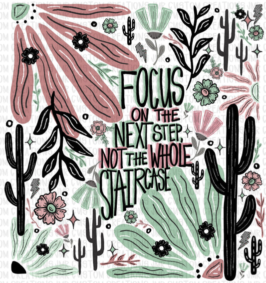 Focus on the Next Step DIGITAL DESIGN-Pink/Green