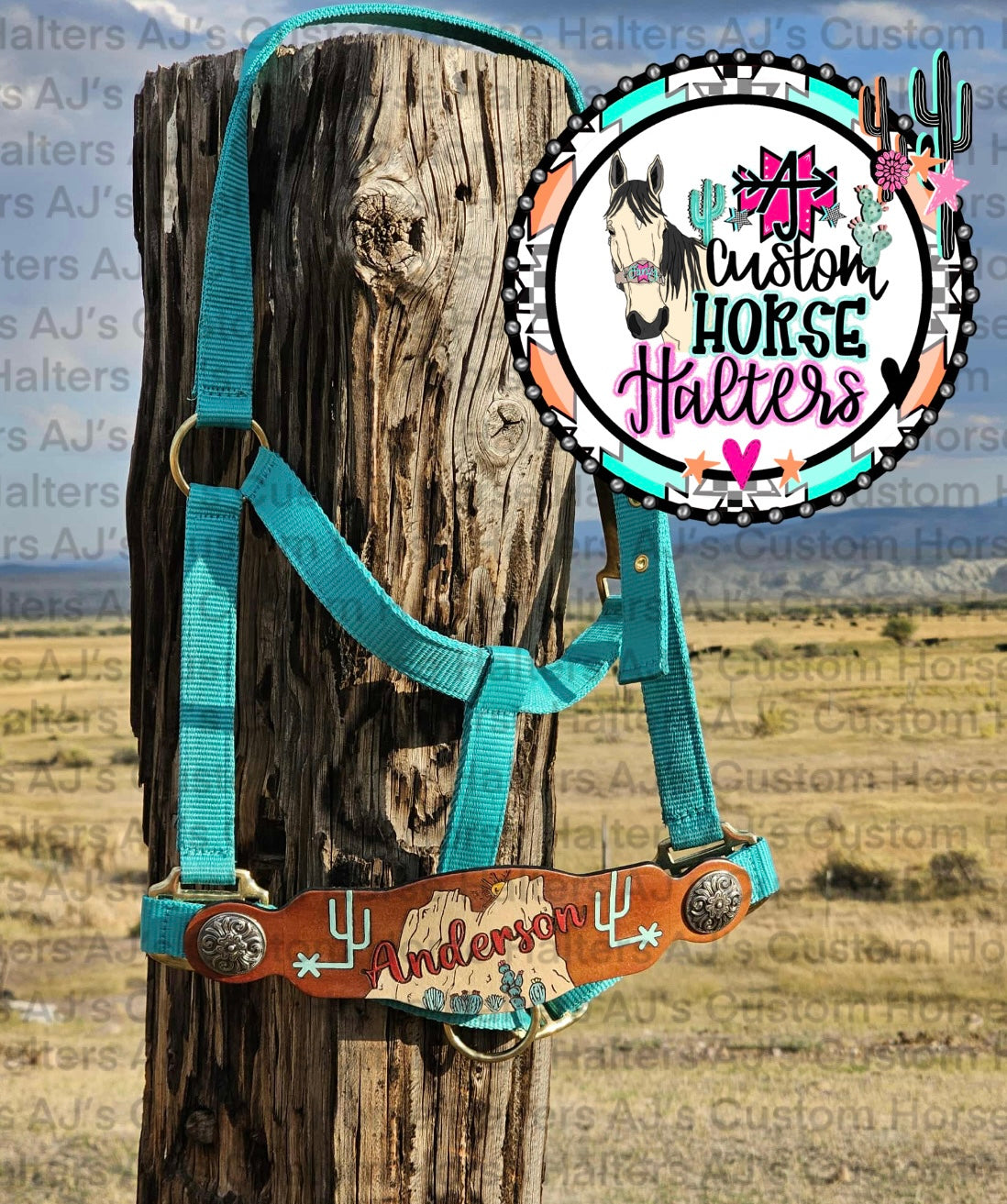 Custom Engraved Leather Halter *NOSEBAND ONLY*