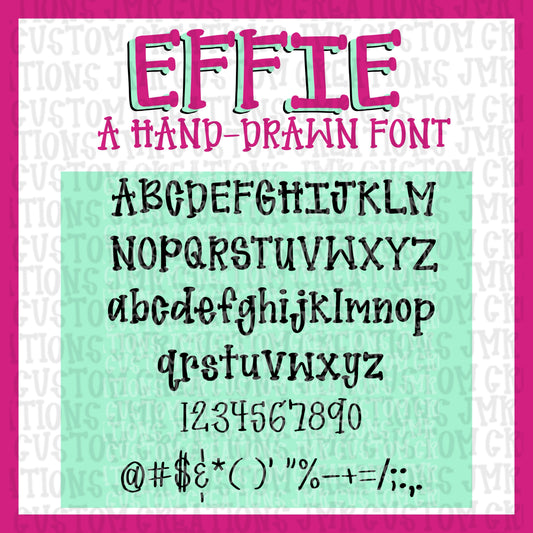 Effie-Hand-Drawn Font