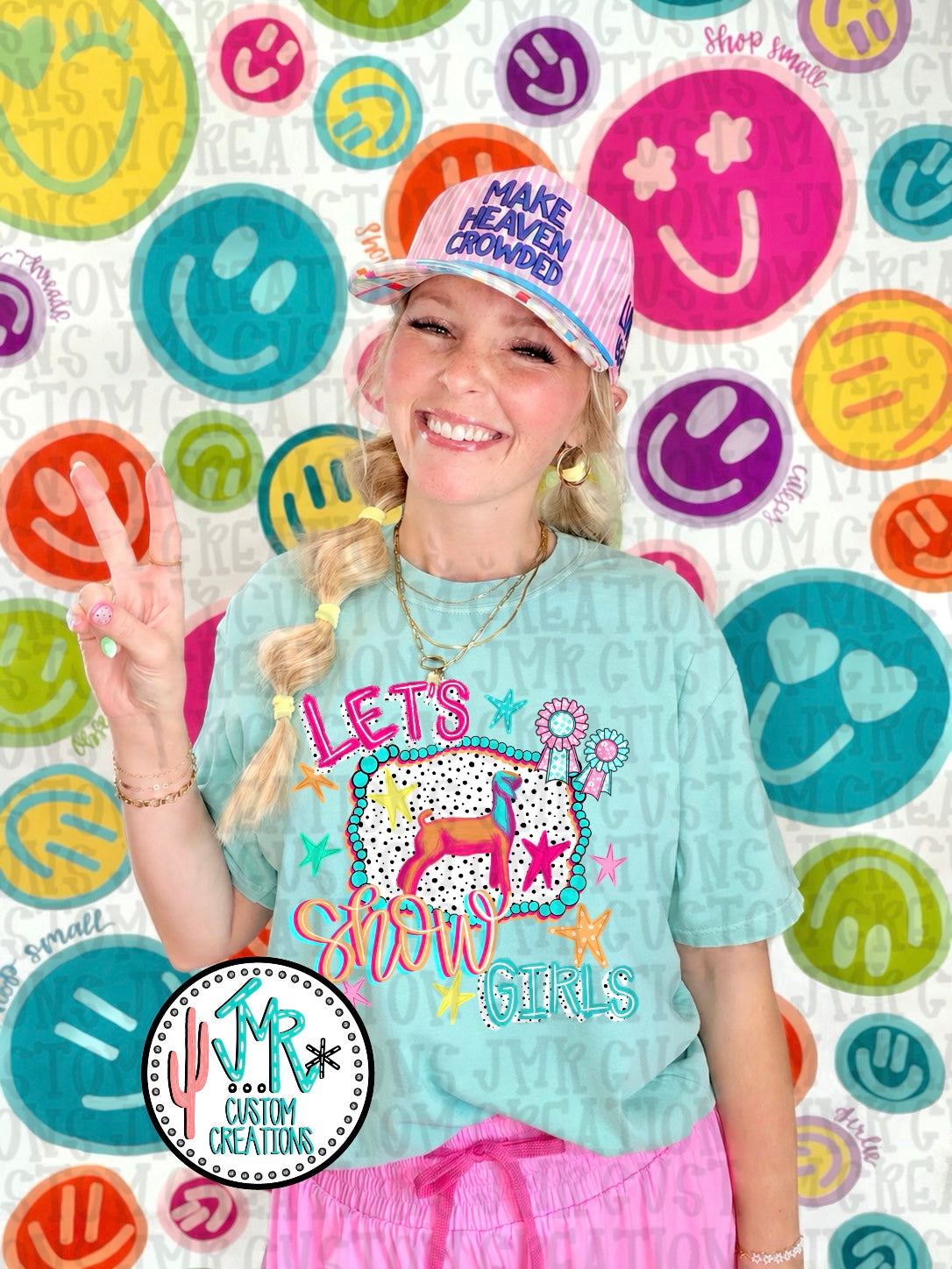 Let's Show Girl Goat PNG Digital Design