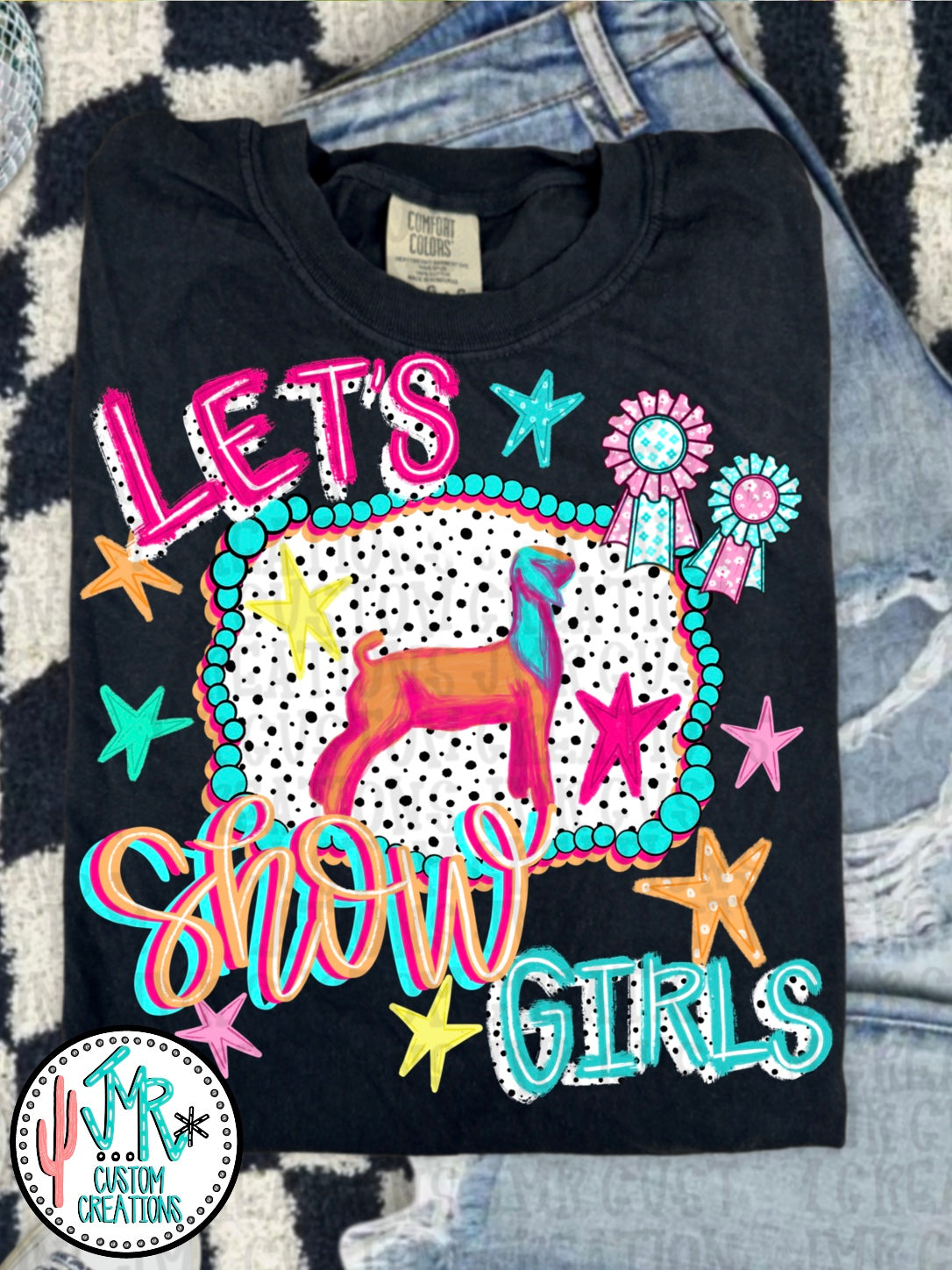 Let's Show Girl Goat PNG Digital Design