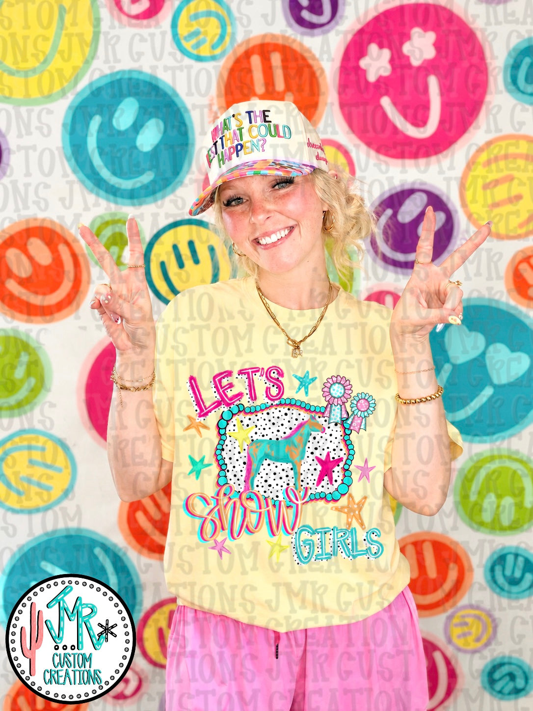 Let's Show Girl Horse PNG Digital Design