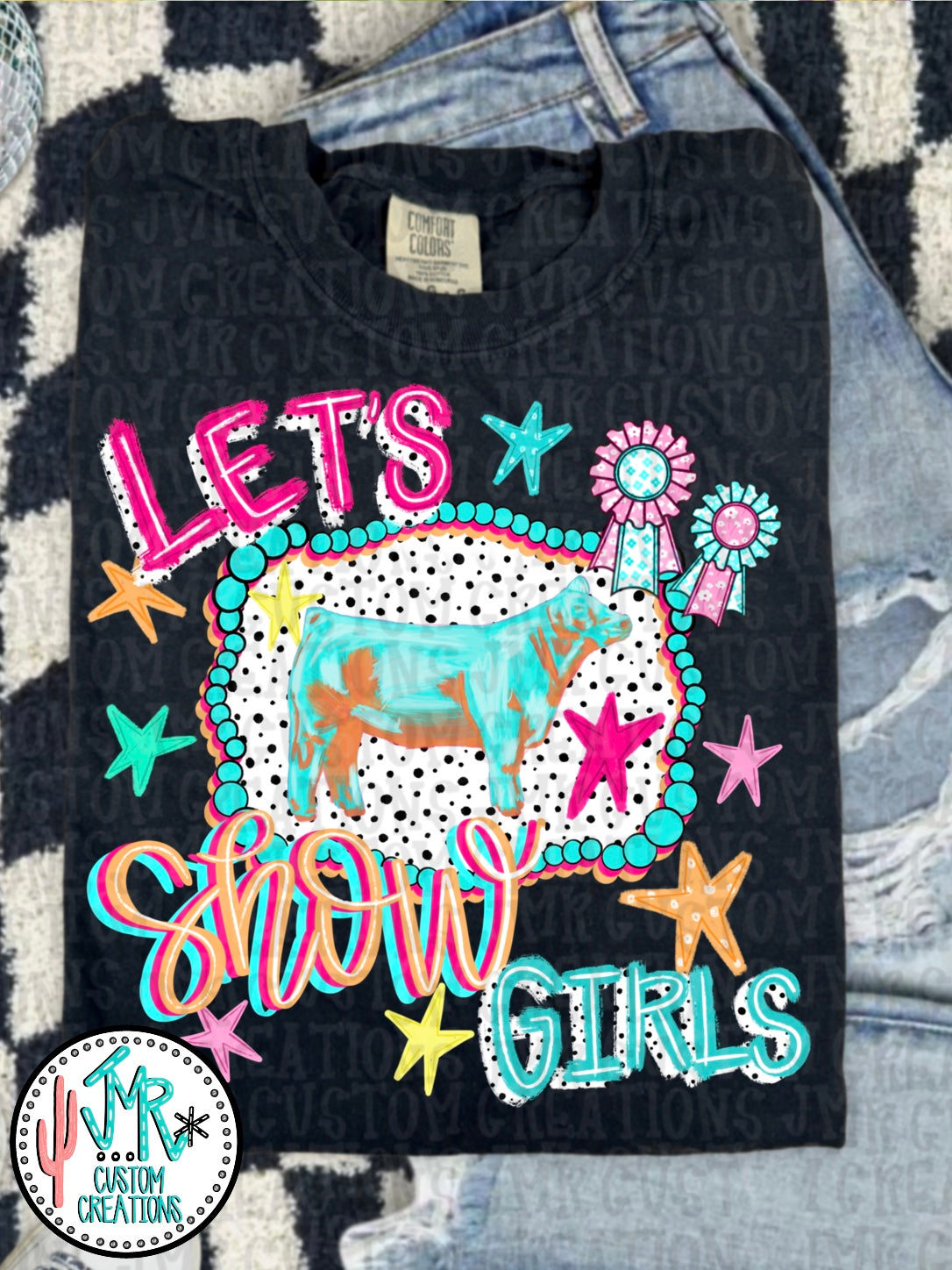 Let's Show Girl Steers PNG Digital Design