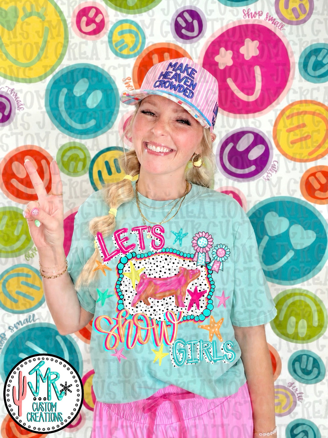 Let's Show Girl Swine PNG Digital Design
