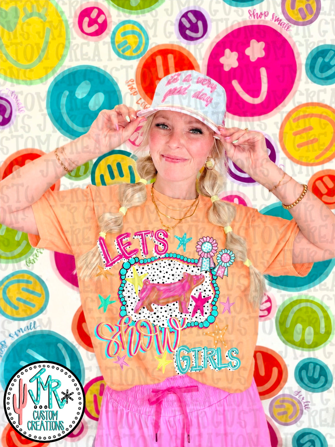 Let's Show Girl Swine PNG Digital Design