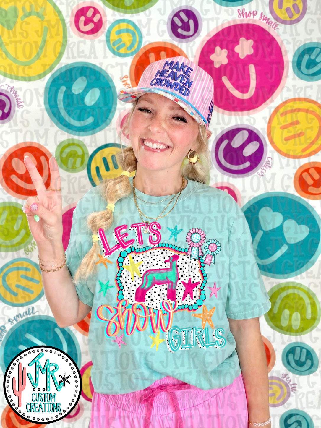 Let's Show Girl Sheep PNG Digital Design
