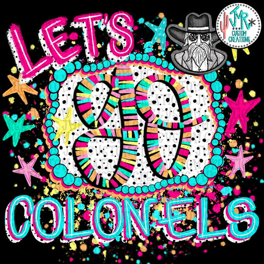 Let's go Colonels PNG Digital Design