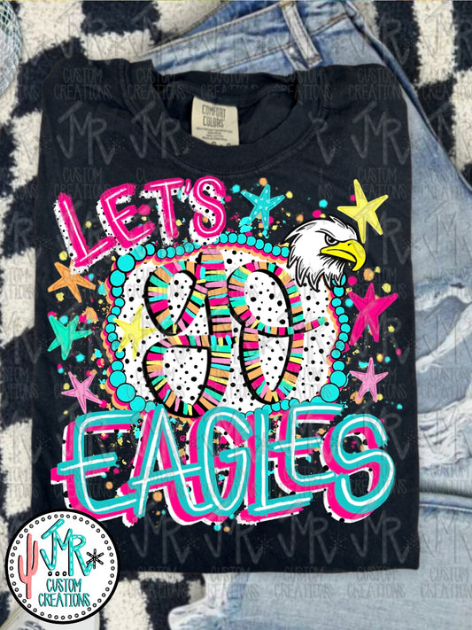 Let's go Eagles PNG Digital Design