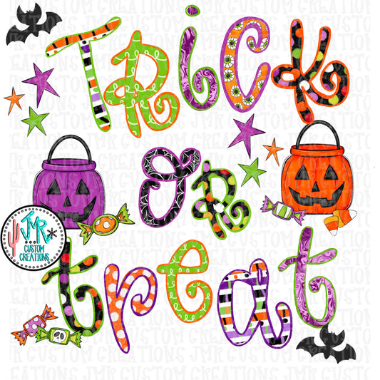 Trick or Treat Halloween PNG