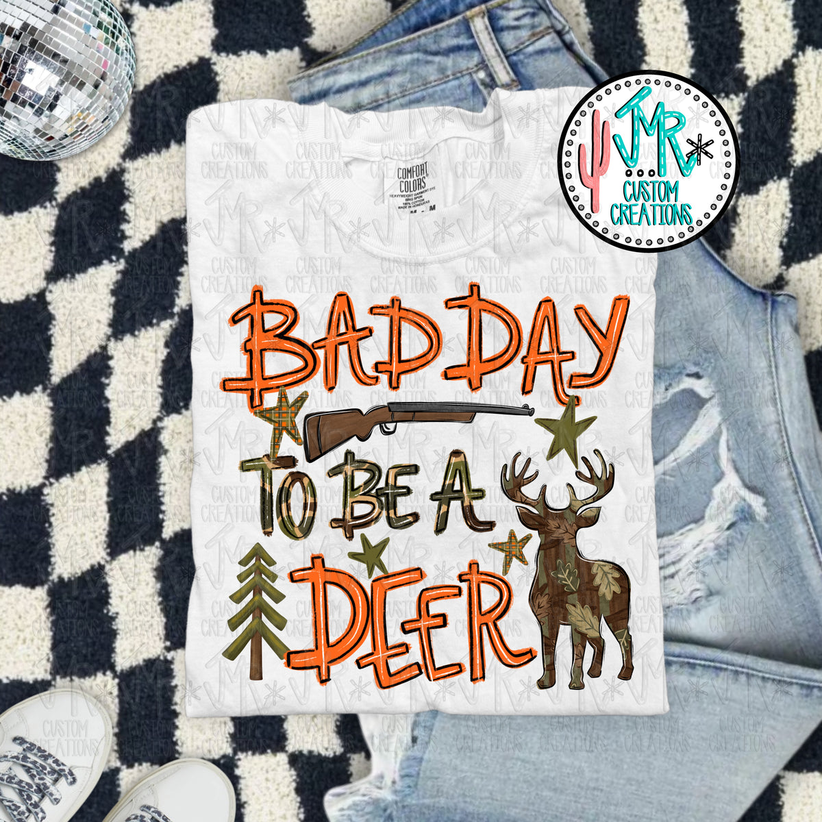 Bad Day to be a Deer PNG Digital Design