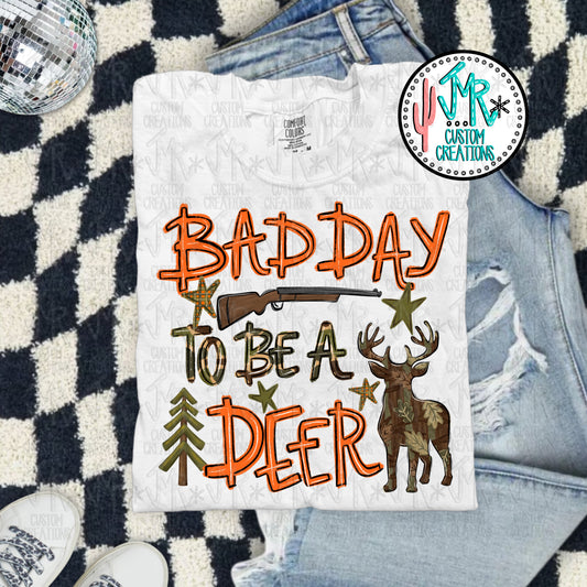 Bad Day to be a Deer PNG Digital Design