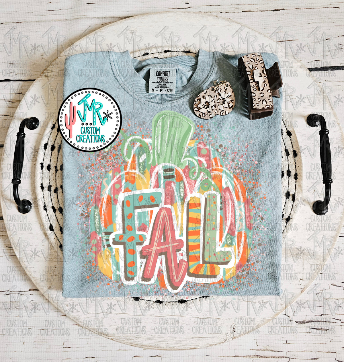 Fall Splatter Pumpkin Digital PNG Design