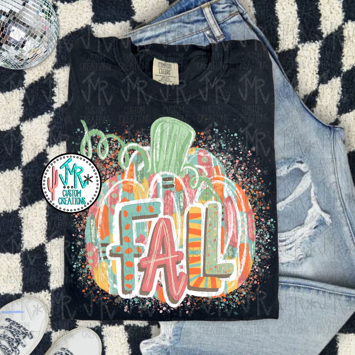 Fall Splatter Pumpkin Digital PNG Design
