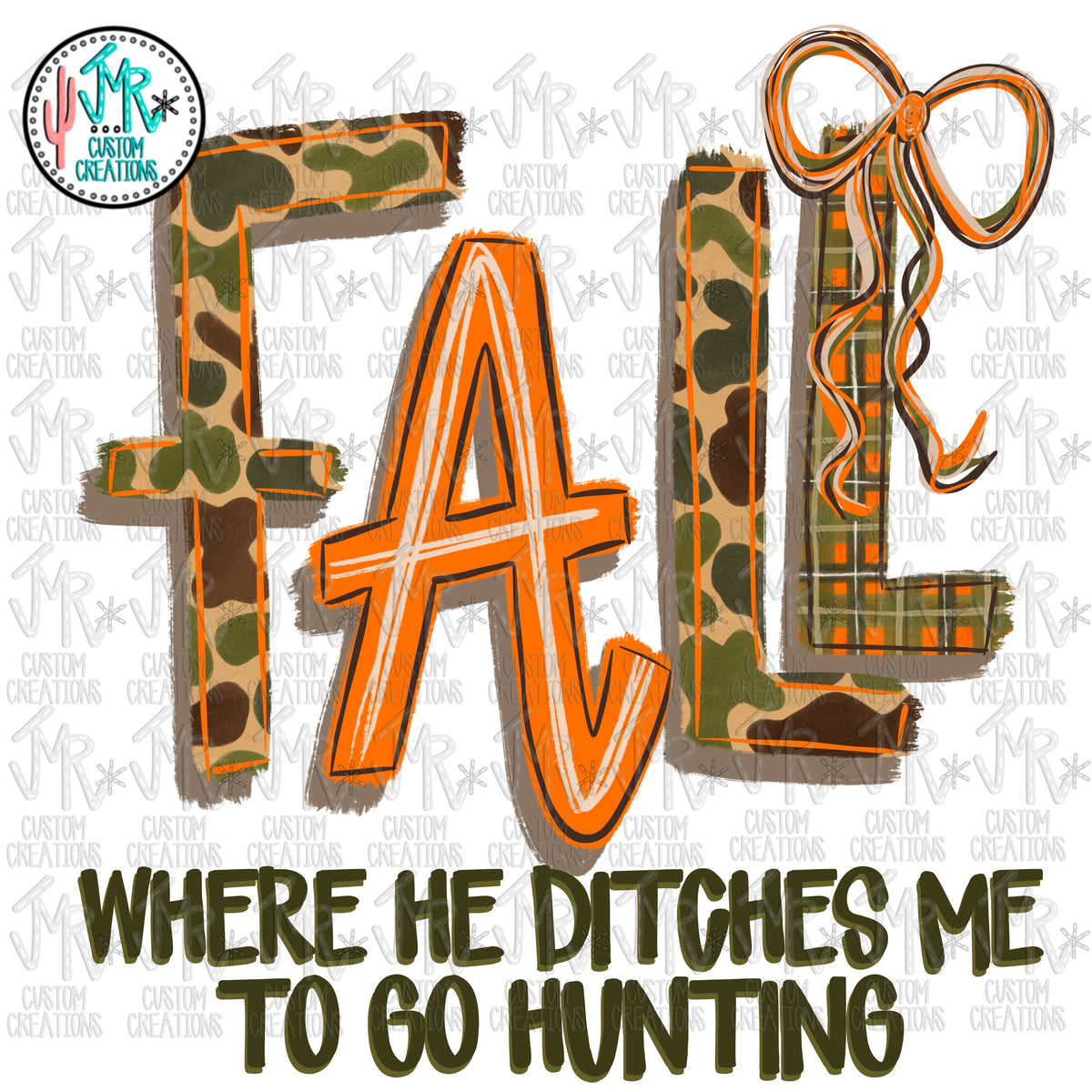 Fall Hunting Camo Digital PNG Design