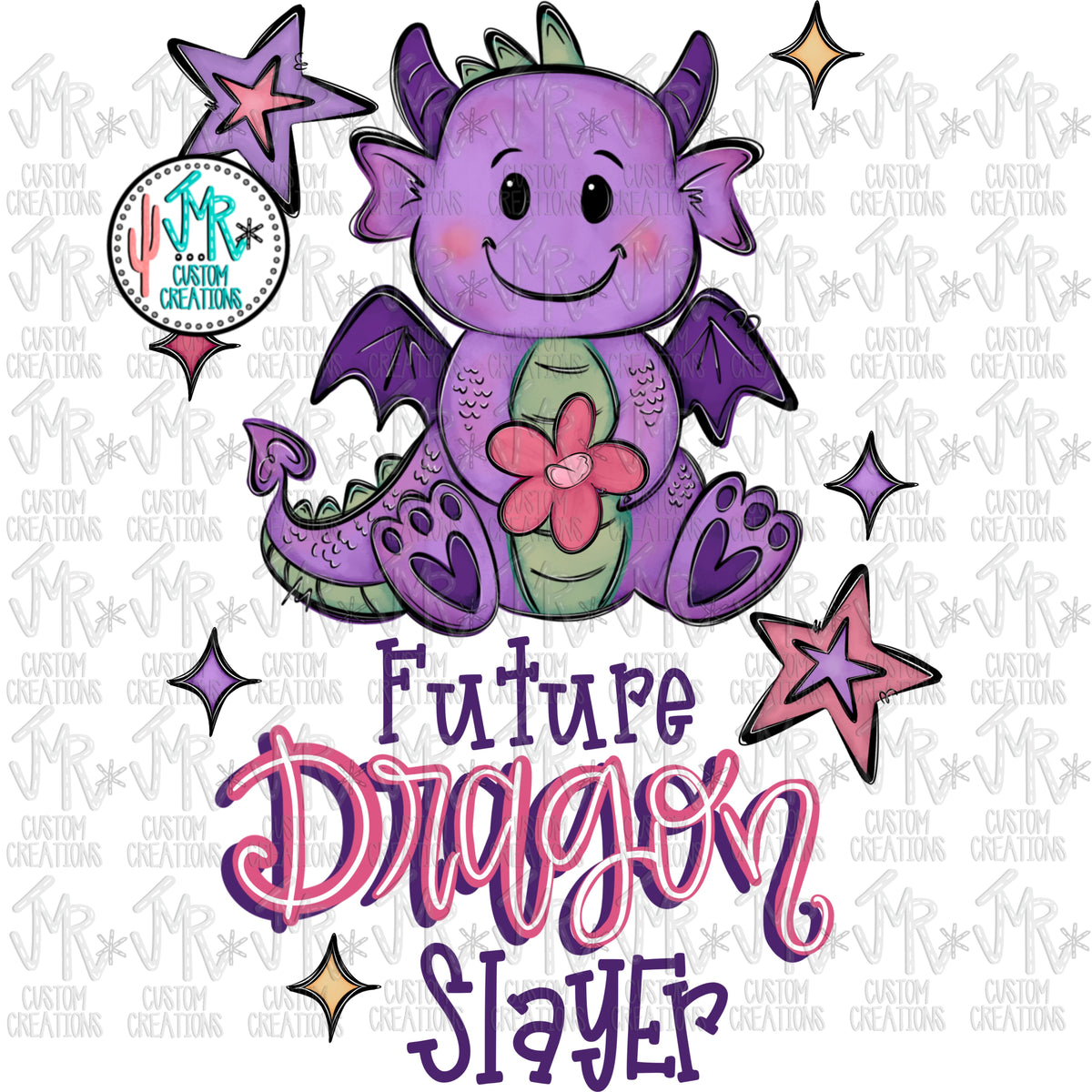 Future Dragon Slayer Digital PNG Design