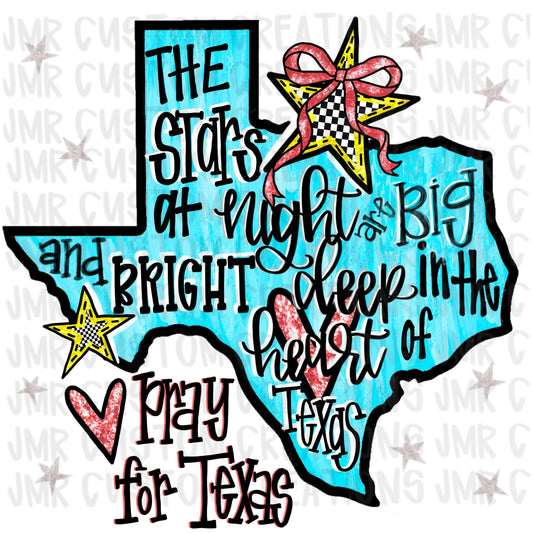 PRAY FOR TEXAS DIGITAL DESIGN - PNG