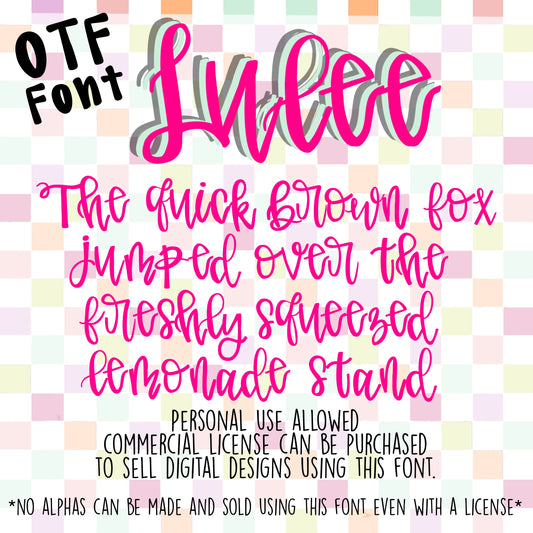Lulee-Hand-Drawn Font